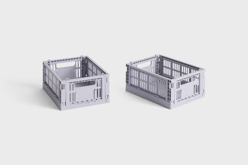 HAY Colour Crate Mini opbergkrat set van 2 lavender