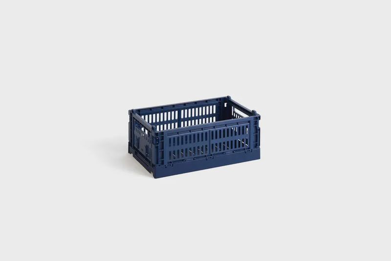HAY Colour Crate Small opbergkrat dark blue