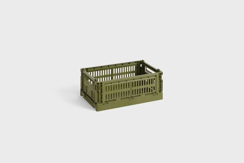 HAY Colour Crate Small opbergkrat olive
