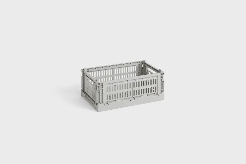 HAY Colour Crate Small opbergkrat light grey