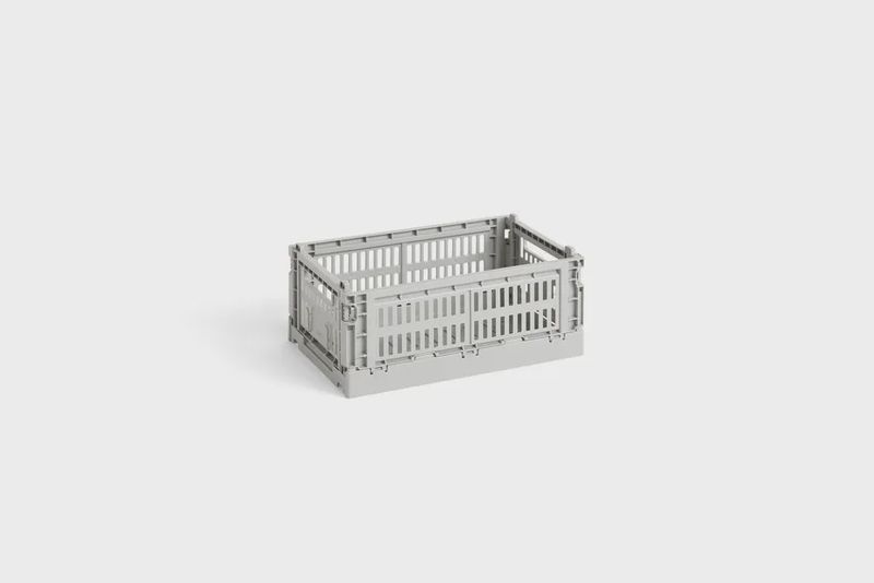 HAY Colour Crate Small opbergkrat light grey