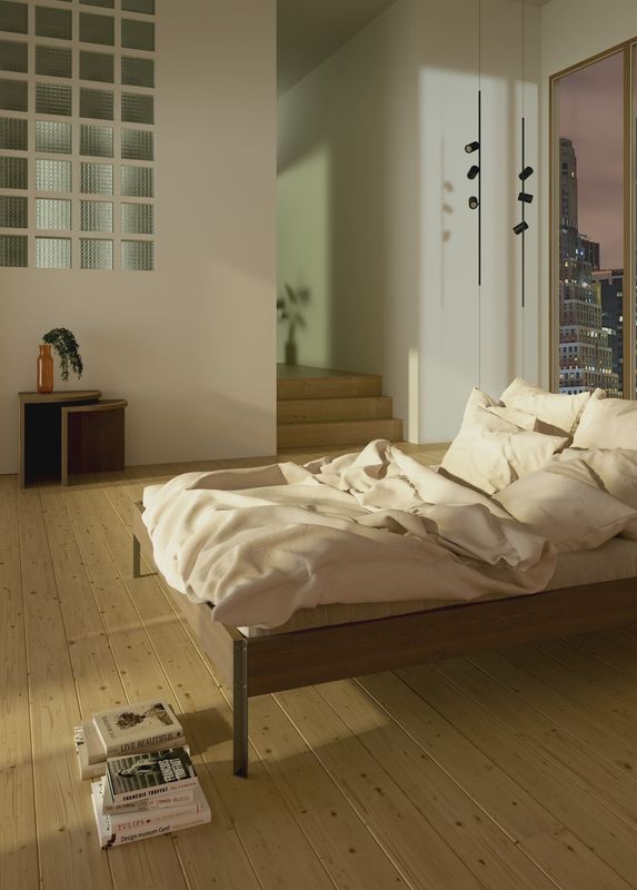 KARUP DESIGN Core Bed carob bruin gelakt