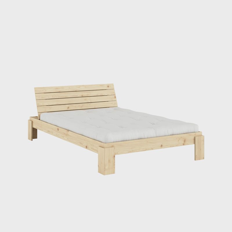KARUP DESIGN Bed LAYERS met hoofdbord blank gelakt