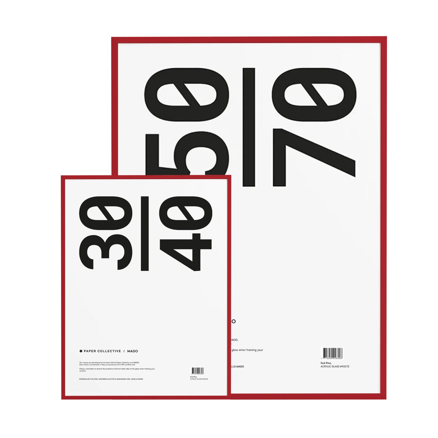 PAPER COLLECTIVE fotolijst Rood