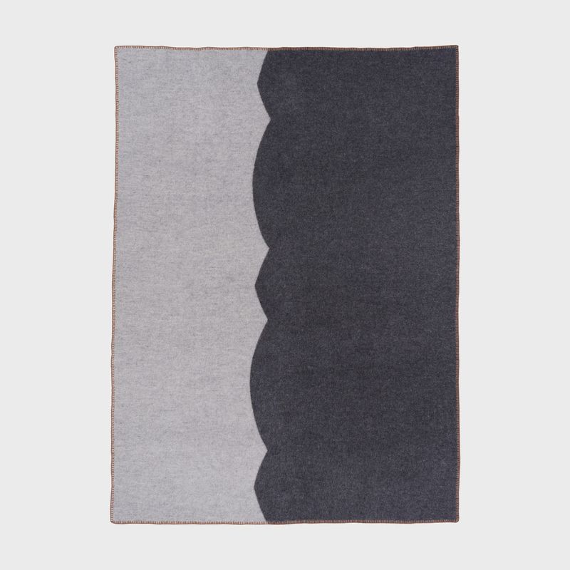 KLIPPAN plaid Fased grey