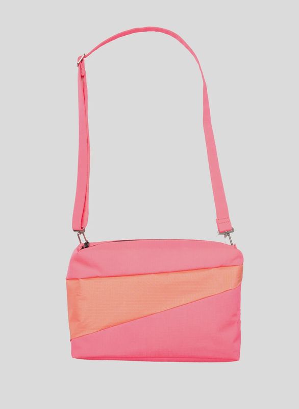 SUSAN BIJL Bum Bag fluo pink &amp; coral medium