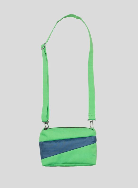 SUSAN BIJL Bum Bag greenscreen &amp; dark petrol small