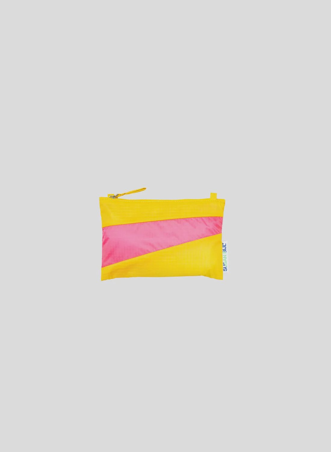 SUSAN BIJL Pouch TV yellow &amp; fluo pink small