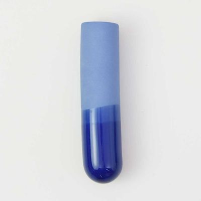 HARM &amp; ELKE dip wall vase-long cobalt 094