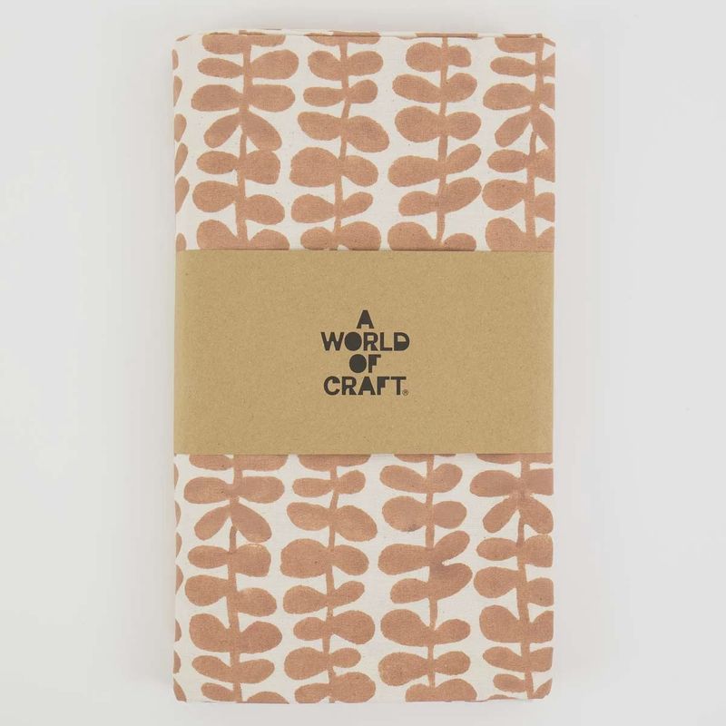 A WORLD OF CRAFT Tafelkleed pink/ off white