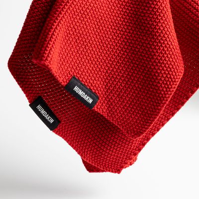 HUMDAKIN Organic Knitted handdoek Rushing Red