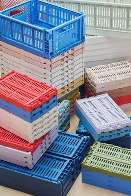 HAY Colour Crate Small opbergkrat Electric Blue