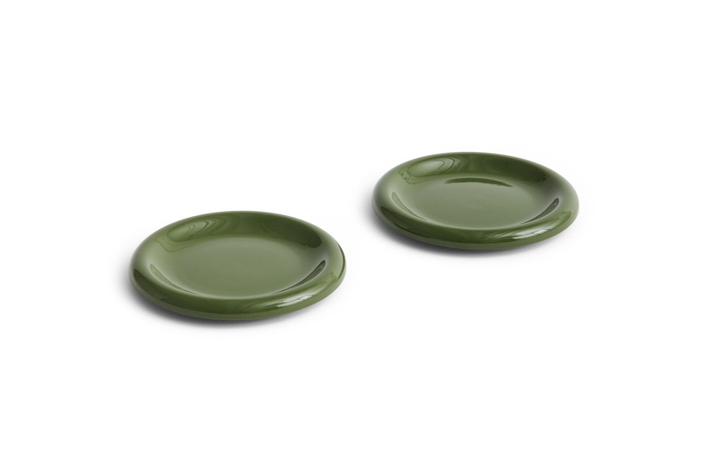 HAY Barro Bord set van 2 ø18cm Green