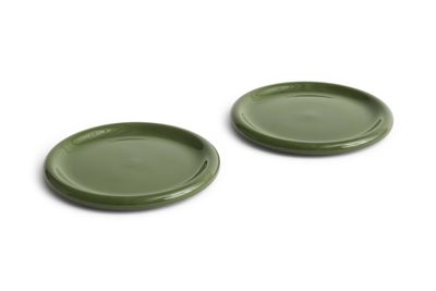 HAY Barro Bord set van 2 ø24cm Green