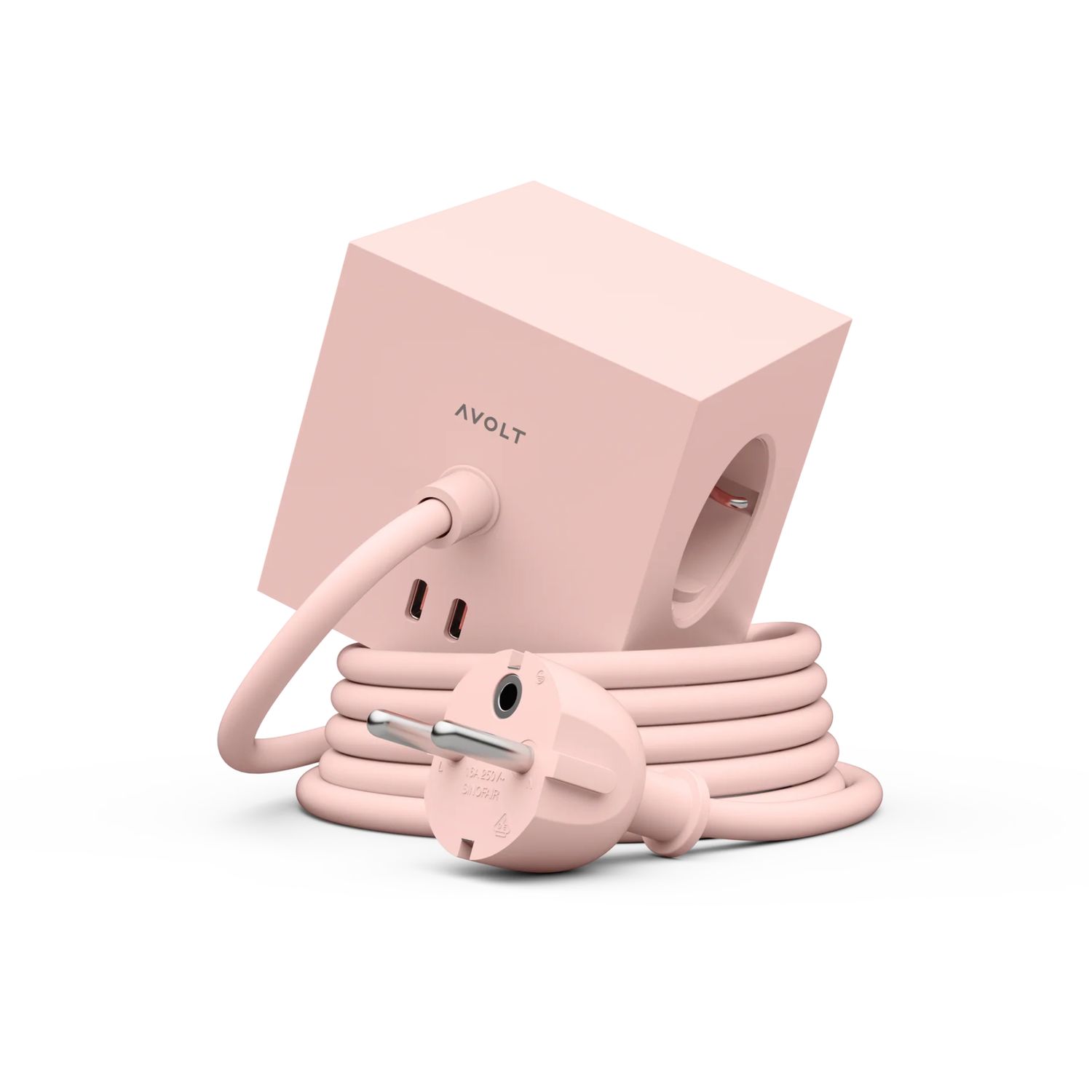 AVOLT Square 1 Stekkerdoos USB-C New Pink
