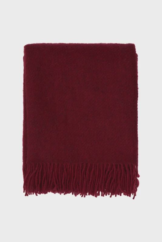KLIPPAN plaid Gotland burgundy