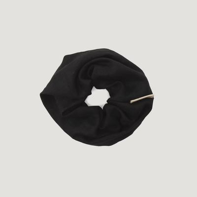 MONK &amp; ANNA Scrunchie linnen Black