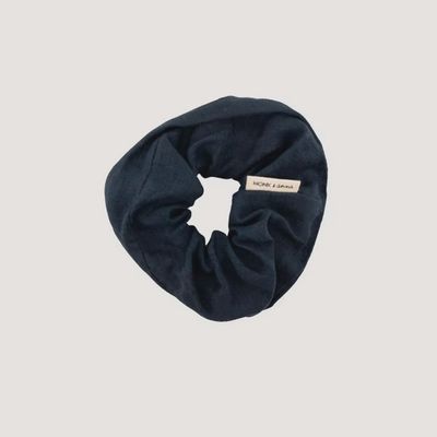 MONK &amp; ANNA Scrunchie linnen Midnight