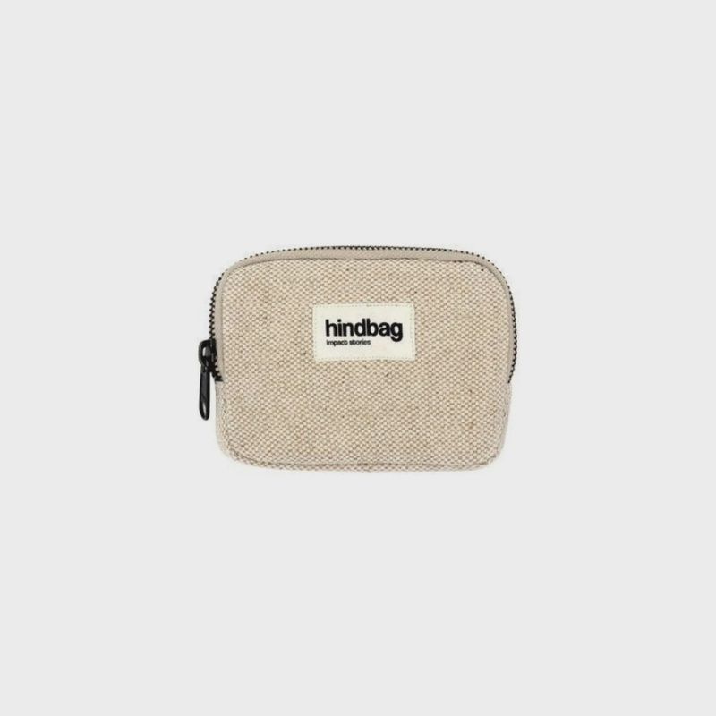 HINDBAG Lili portemonnee beige jute