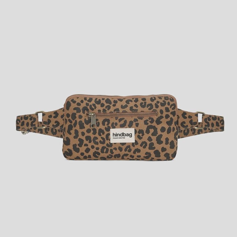 HINDBAG Harry schoudertas luipaard bruin