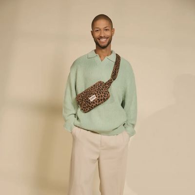 HINDBAG Harry schoudertas luipaard bruin
