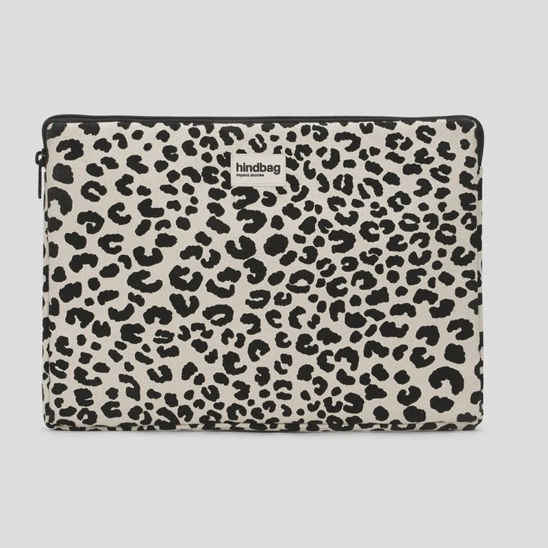 HINDBAG Ava Laptophoes leopard off white