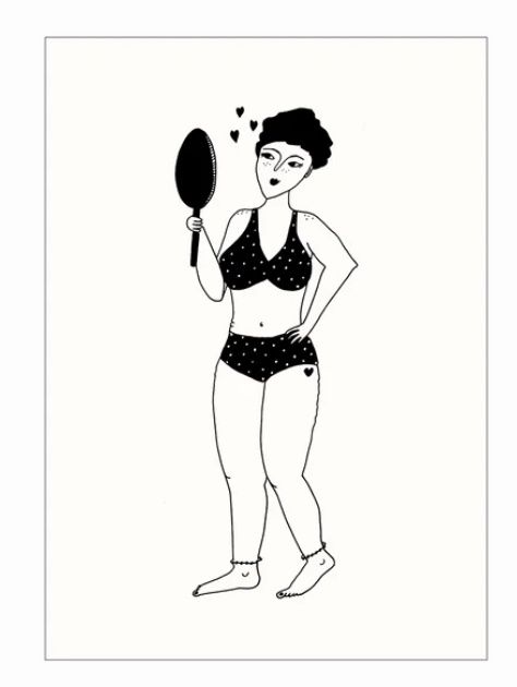 HELEN B postcard Self Love