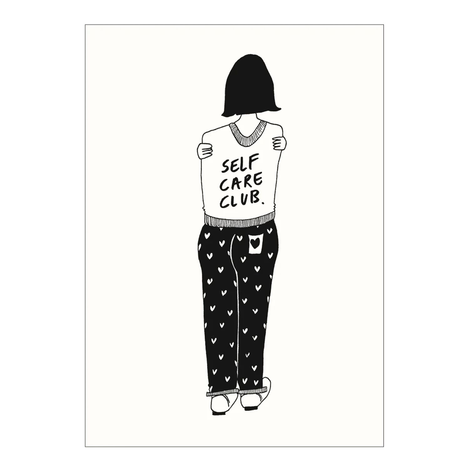 HELEN B postcard Self Care Club