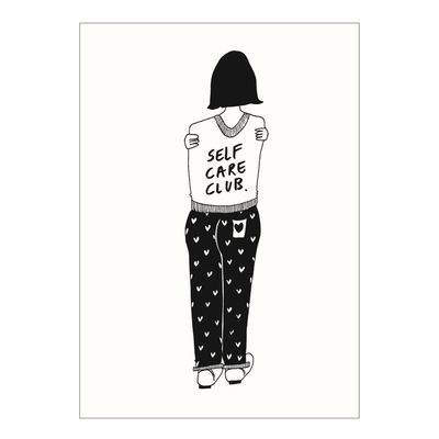 HELEN B postcard Self Care Club
