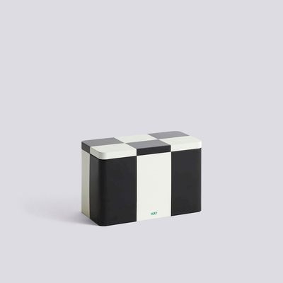 HAY Tin Container medium black and off-white