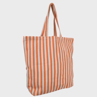 Shopper Natural Stripe orange