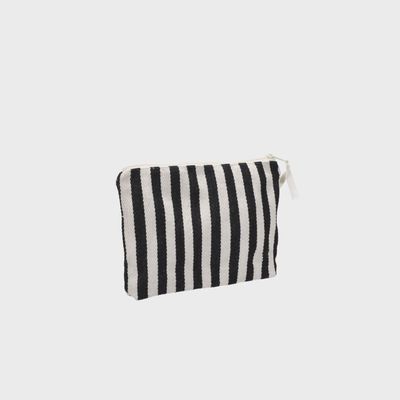 Pouch Natural Stripe black