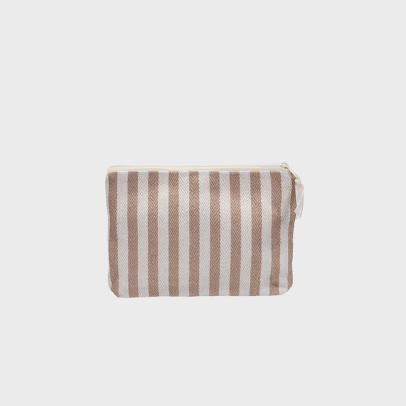 Pouch Natural Stripe sand