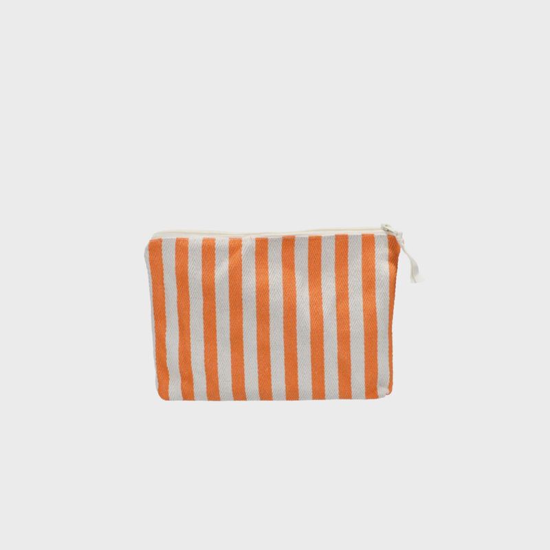 Pouch Natural Stripe orange