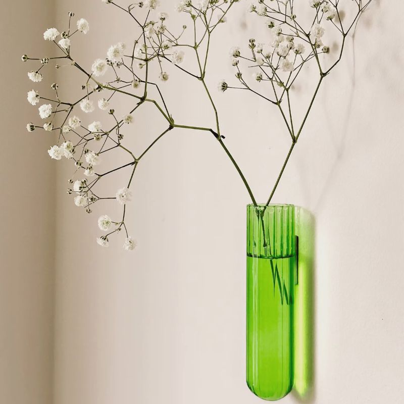 MUURBLOEMPJES magneetvaasjes XL groen per/stuk