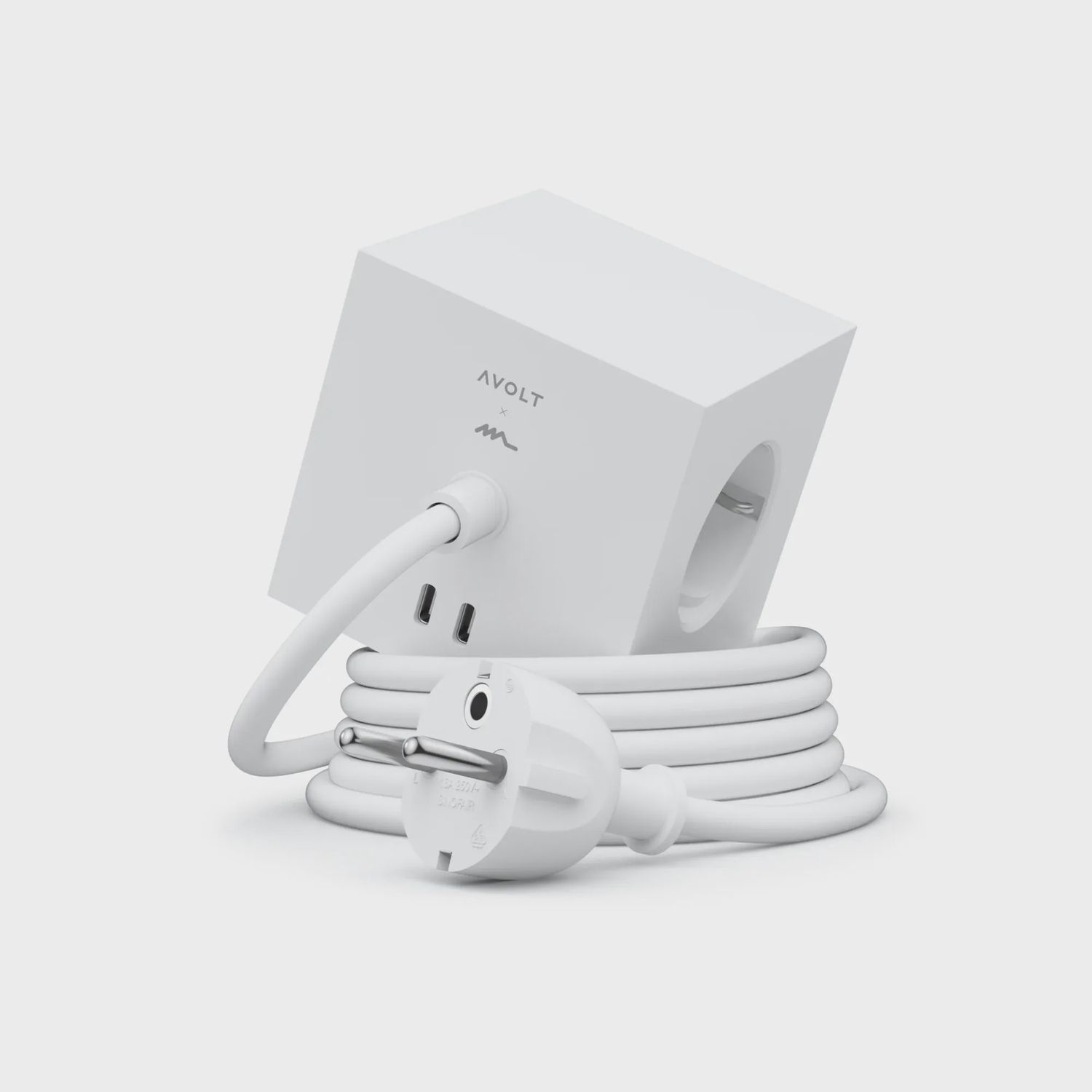 AVOLT Square 1 Stekkerdoos USB-C Opal White