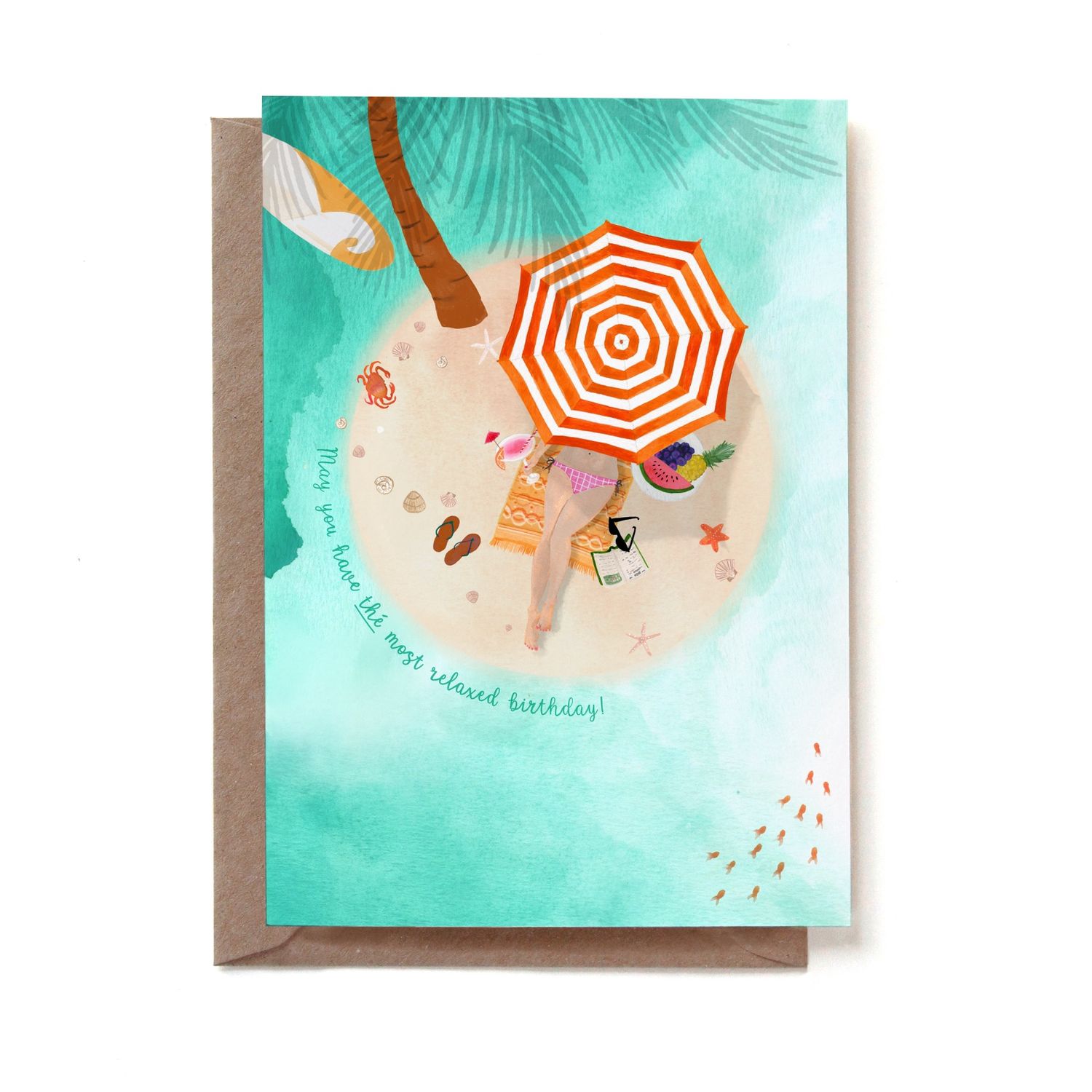 Postcard Beach Birthday Island Paradise
