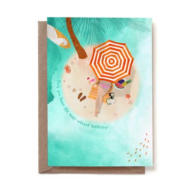Postcard Beach Birthday Island Paradise