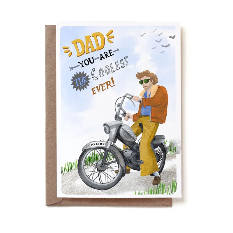 Postcard Dad You Are The Coolest Ever