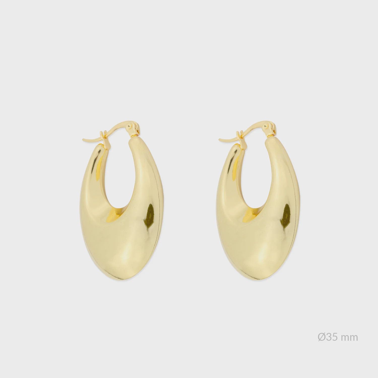 XZOTA Chunky Drop Hoop oorbellen g-p