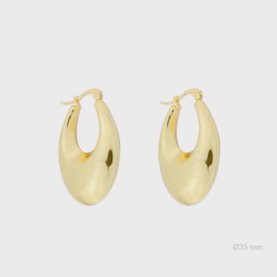 XZOTA Chunky Drop Hoop oorbellen g-p