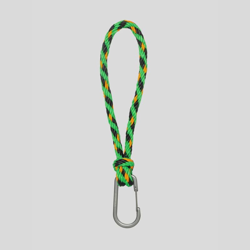 SUSAN BIJL Kumihimo Keychain black &amp; arise