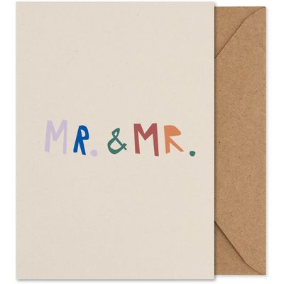 PAPER COLLECTIVE Art card A5 Mr. &amp; Mr.