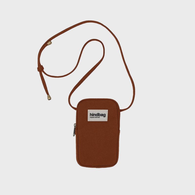 HINDBAG Bill phonepouch chocolade