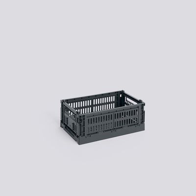 HAY Colour Crate Small opbergkrat charcoal