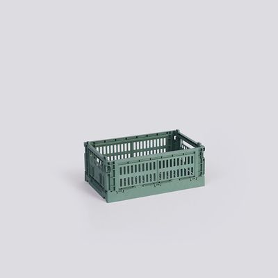 HAY Colour Crate Small opbergkrat sage green