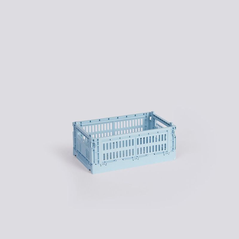 HAY Colour Crate Small opbergkrat soft blue