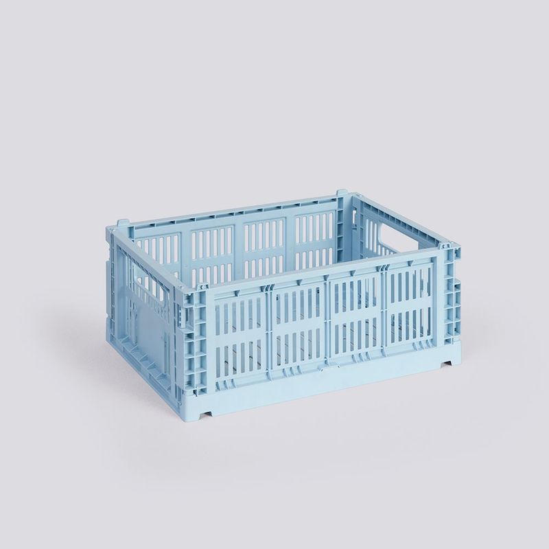 HAY Colour Crate Medium opbergkrat soft blue