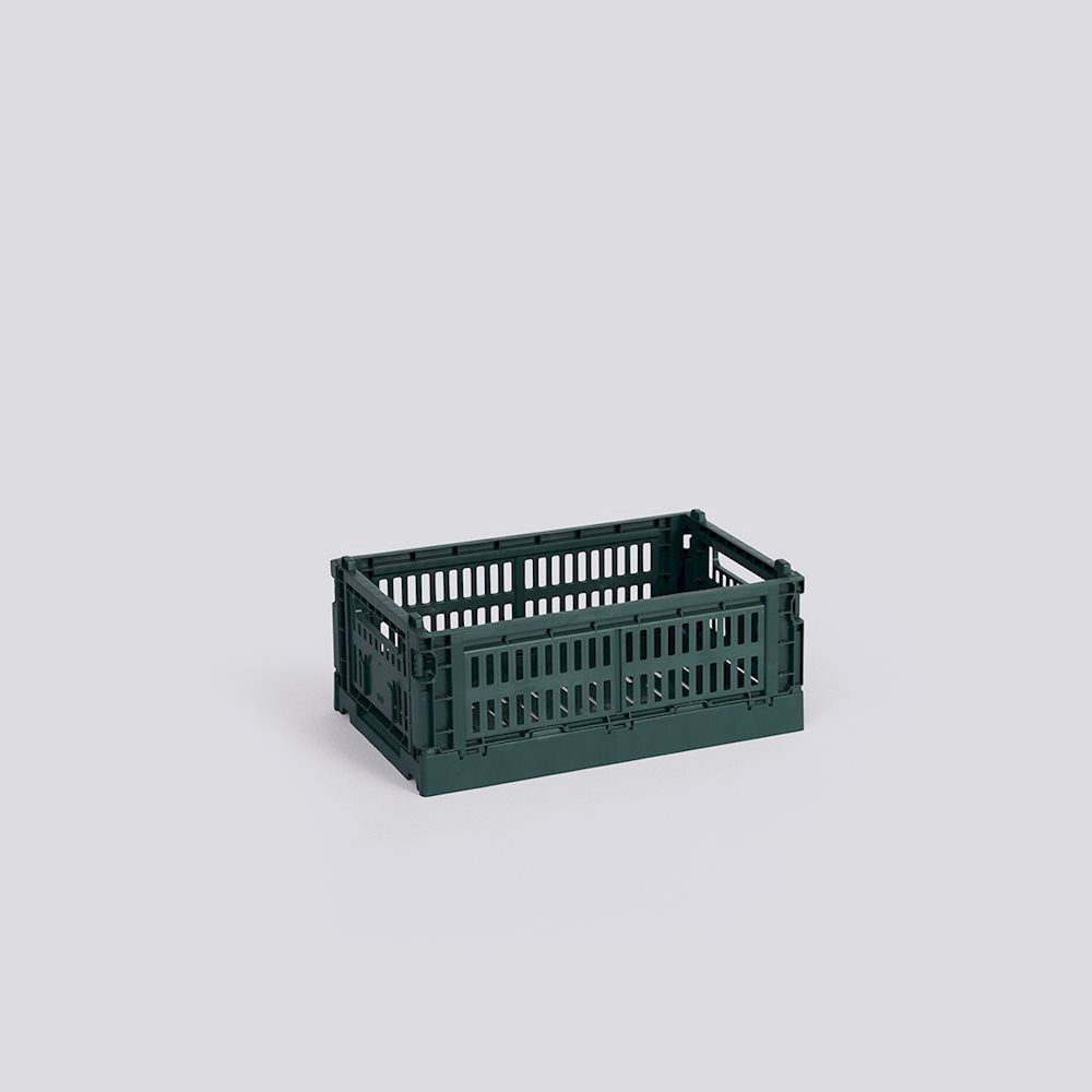 HAY Colour Crate Small opbergkrat dark green