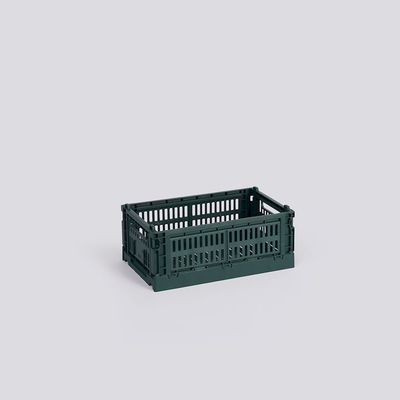 HAY Colour Crate Small opbergkrat dark green